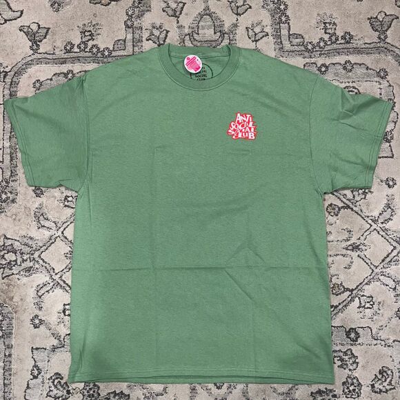 Anti Social Social Club Jealousy Tee - Dill Green Size XL - Picture 1 of 9